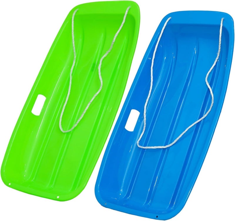 LIBERATECH 2-Person Sled for| 35" All-Season Toboggan | Reinforced Structure | High Weight Capacity | for Snow, Beach & Park - Image 1